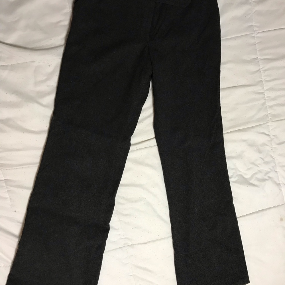 Black bootleg pants, size 27